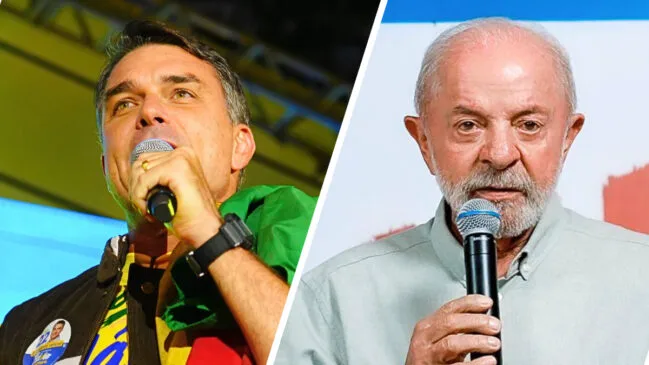 Pesquisa Meio/Ideia aponta Flávio Bolsonaro com 51,1% e Lula com 48,9% dos válidos em empate técnico
