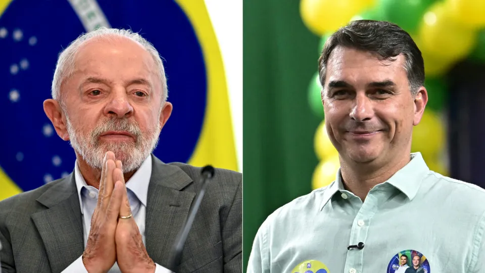 Seis pesquisas divulgadas na quarta mostram Flávio numericamente à frente de Lula, com cinco empates técnicos